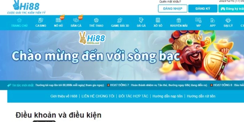 Tổng quan về điều khoản và điều kiện của Hi88