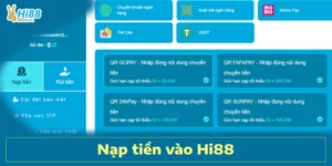 Nạp Tiền Vào Hi88 Nhanh Và Tiện Lợi Nhiều Phương Thức